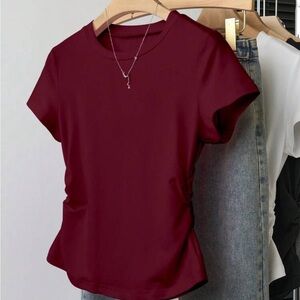Women's Burgundy Top